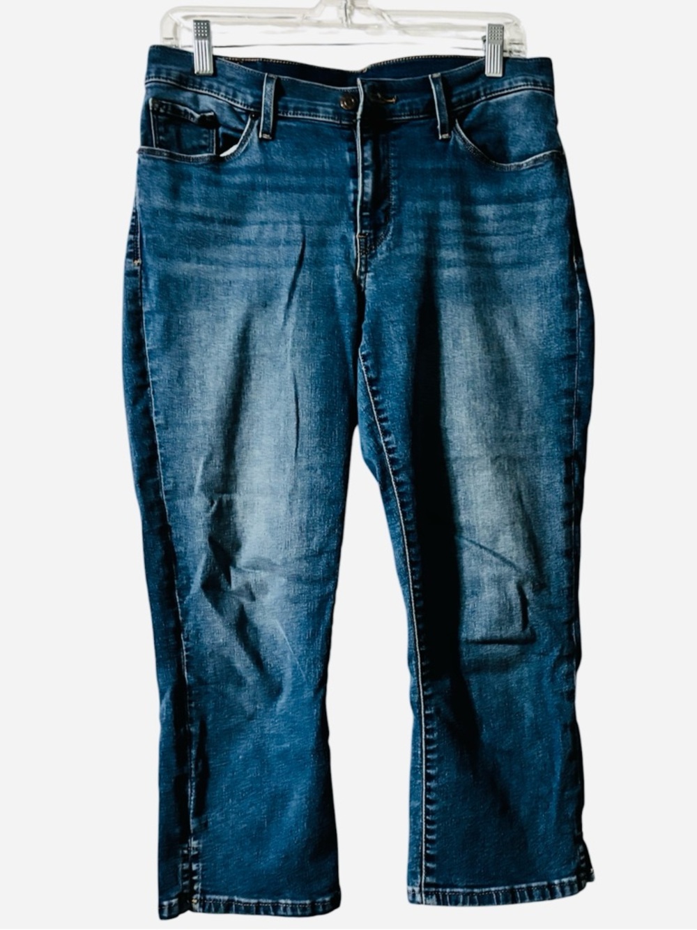 Classic Midwash Straight-Leg Capris